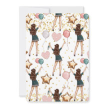 Convite Para Rapariga De Aniversário