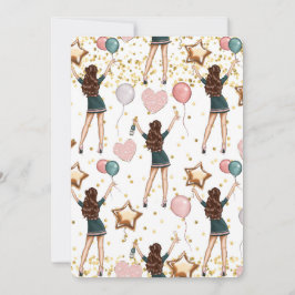 Convite Para Rapariga De Aniversário