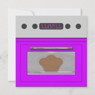 Convite para Receita de Bebê (roxo)