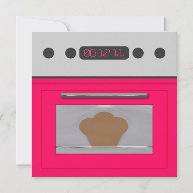 Convite para Receita do Bebê-Lo (rosa) (Frente)