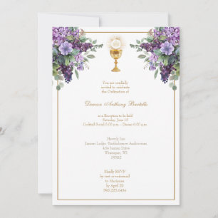 Convite para Recepção da Ordenação do Padre Deacon