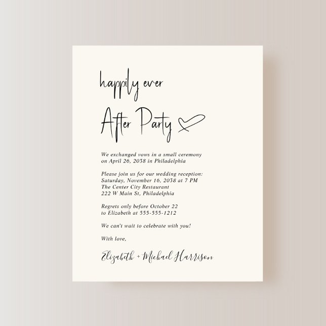 Convite para Recepção de casamento de Creme de Orç (Criador carregado)