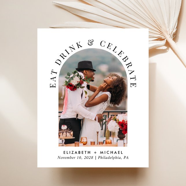 Convite para Recepção de casamento de Fotografias  (Criador carregado)