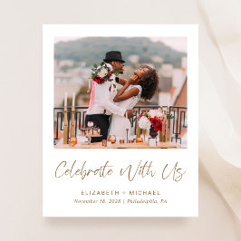 Convite para Recepção de casamento de Fotografias 