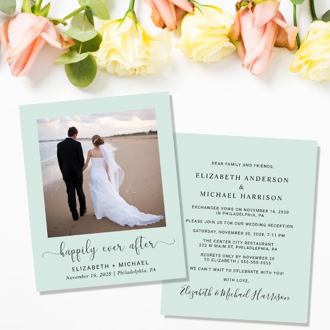 Convite para Recepção de casamento de Mensagem de  (Criador carregado)
