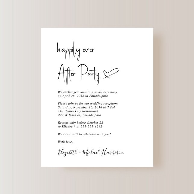 Convite para Recepção de casamento de Orçamento Ch (Criador carregado)