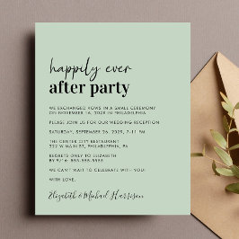 Convite para Recepção de casamento de Sage de Foto