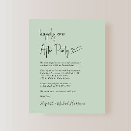 Convite para Recepção de casamento de Sage de Orça