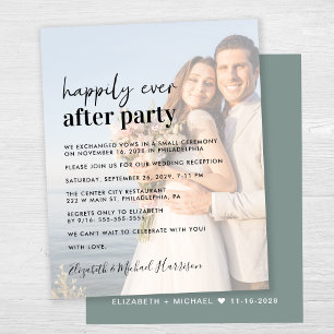 Convite para Recepção de casamento de Sobreposição