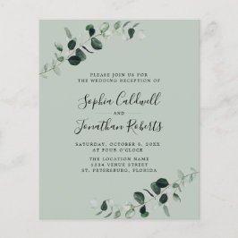 Convite para Recepção de casamento do Eucalyptus S