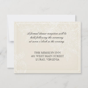 Convite para Recepção de casamento Glory Hydrangea