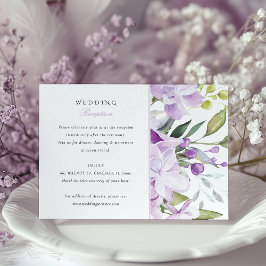 Convite para Recepção de casamento Lilac Whimsical