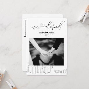 Convite para Recepção de Casamento Moderno Tóqui