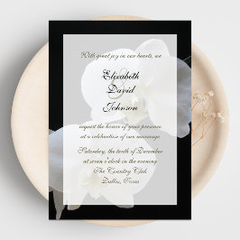 Convite para Recepção de Orquídeas de Casamento Ap