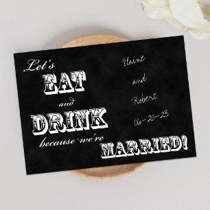 Convite para Recepção de Pós-Casamento -- Quadro N