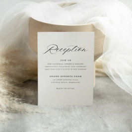 Convite para Recepção de Script Elegante