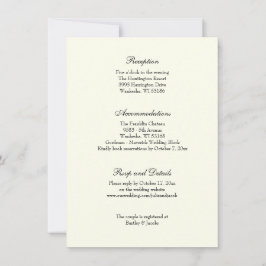 Convite para Recepções de casamento Ilegal Clássic
