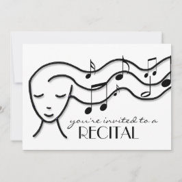 convite para recital de música