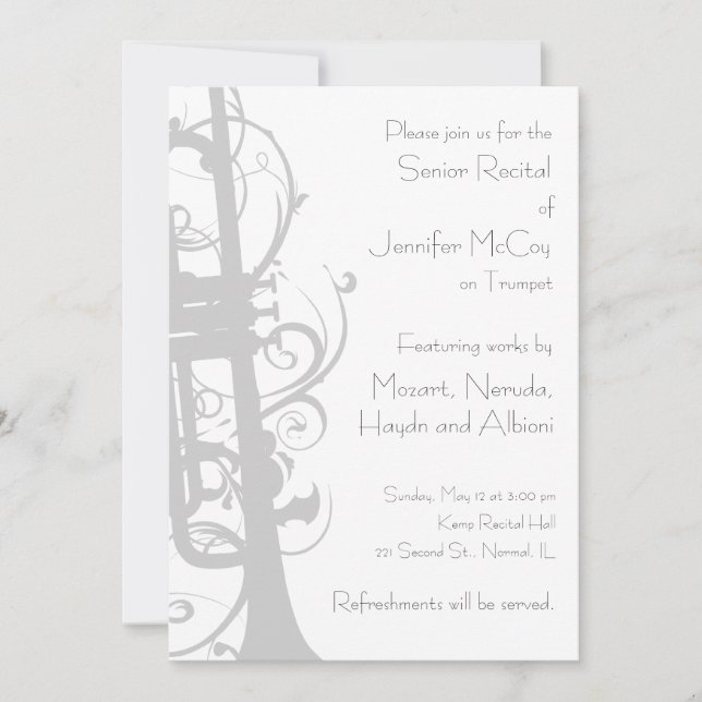 Convite para Recital de Trompete (Frente)