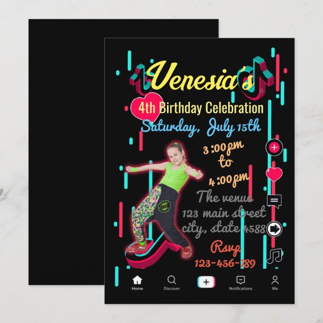 Convite para Redes Sociais (Frente/Verso)