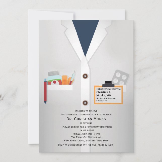 Convite para Reforma de Funcionarios Médicos (Frente)