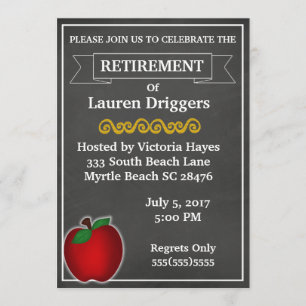 Convite para Reforma de Professores de Chalkboard