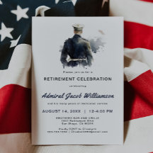 Convite para Reforma Naval Azul Silouette