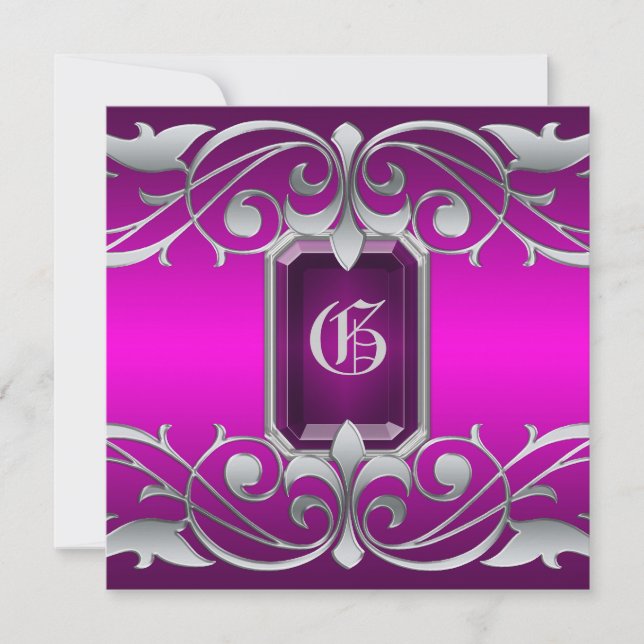 Convite para regência Rosa de Joia Rosa Grande Duq (Frente)