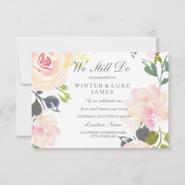 Convite para renovação de víveres de rosa-rosa bot (Frente)