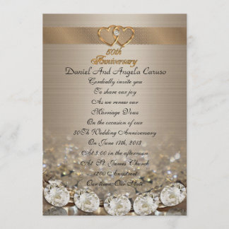 Convite para renovação de votos no 50º aniversário