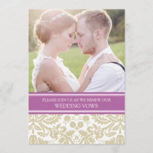 Convite Para Renovação De Vow De Casamento De Fo