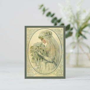 Convite para retrato de marca do casamento vintage