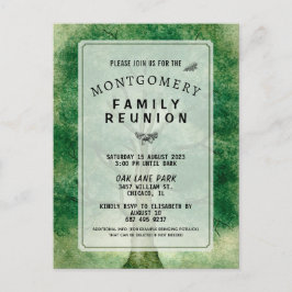 Convite para Reunião da Família de Árvores de Oak