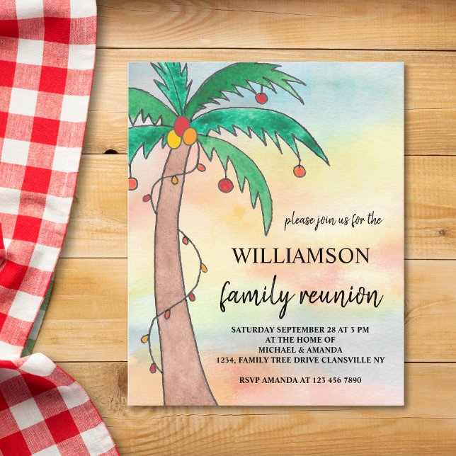 Convite para Reunião da Família de Verão de Orçame (Criador carregado)