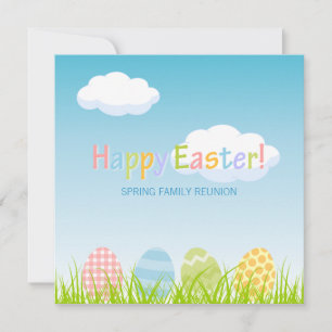 Convite para Reunião da Família do Partido páscoa