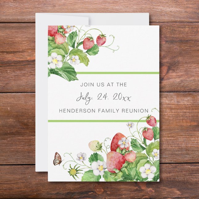 Convite para Reunião da Família Strawberry (Criador carregado)