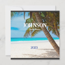 Convite para Reunião da Família Tropical Palm Tree