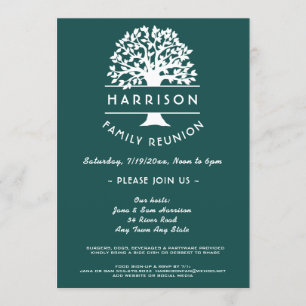 Convite para Reunião da Família Verde Azul da Árvo