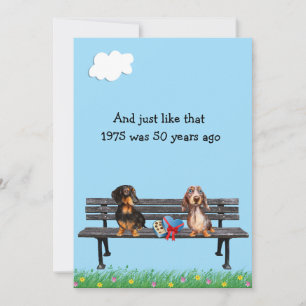 Convite para Reunião de 50 Anos de Dachshund