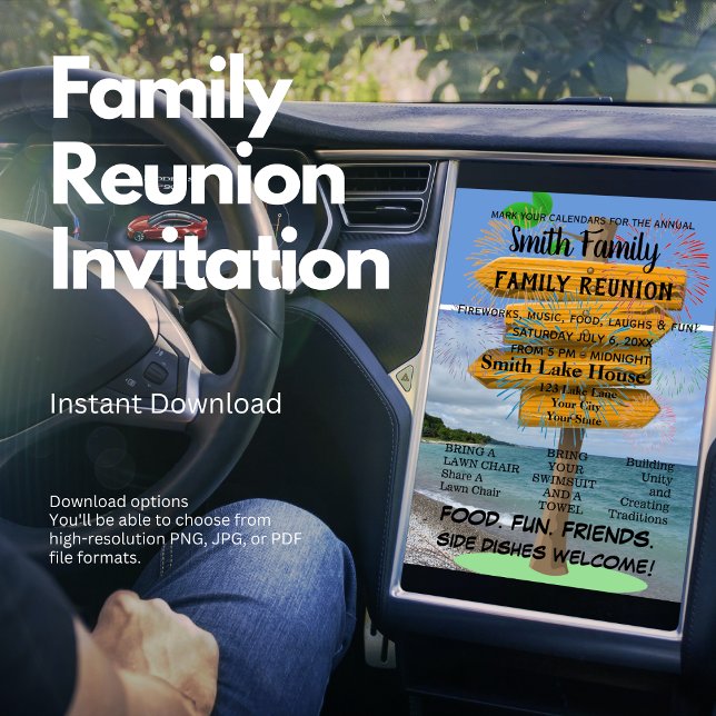 Convite para Reunião de Família (Birthday Depot
Family Reunion Invitation)