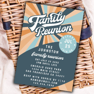 Convite para Reunião de Reunião da Família Groovy