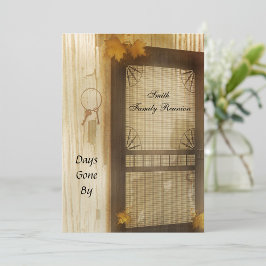 Convite para Reunião Familiar da Porta da Vintage