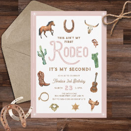 Convite para Rodeio segundo aniversário Ocidental