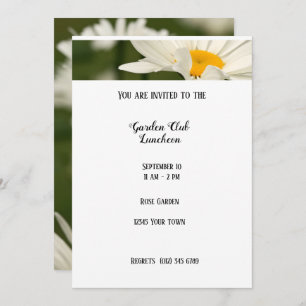 Convite para Rosa do Garden Luncheon