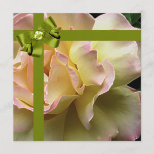 Convite para Rosa Elegante Festa de aniversário de