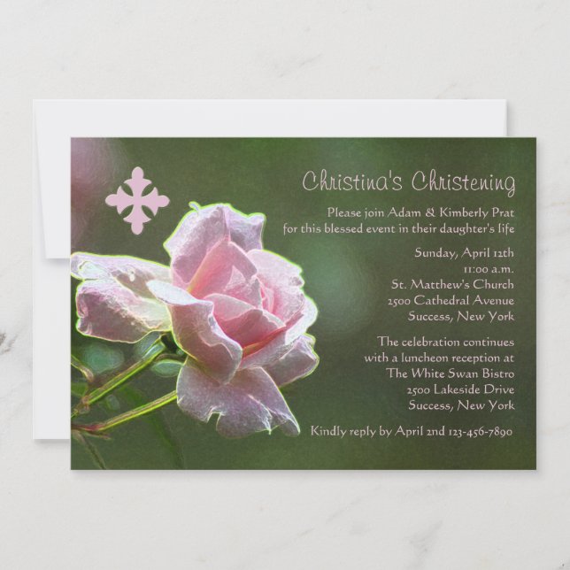 Convite para Rosa Petite (Frente)