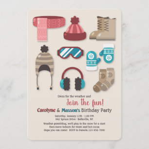 Convite para Roupas de Tempo Frio