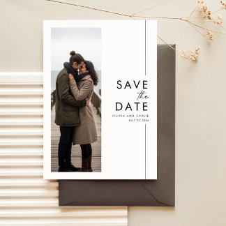 Convite para Salvar Data de Casamento de Foto Mode