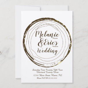 Convite para Script Elegante de Log de Casamento R