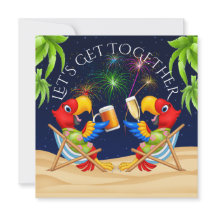 Convite para se Reunir com Fogos de Artifício